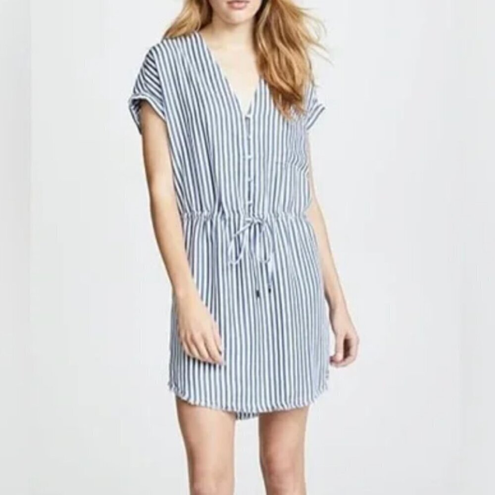Paige Haidee Striped Drawstring Dress size Small